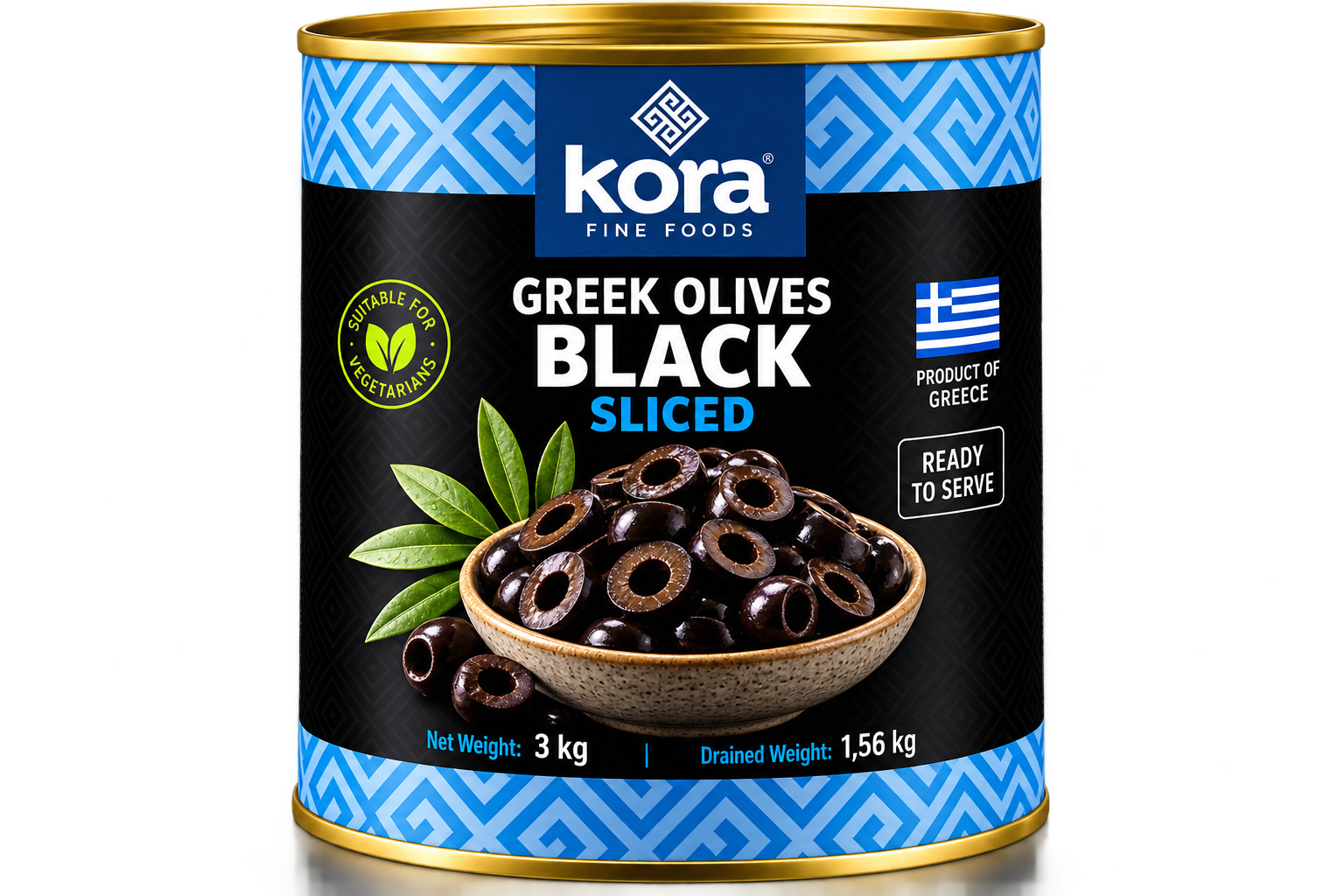 Black Oxidized Olives — Sliced