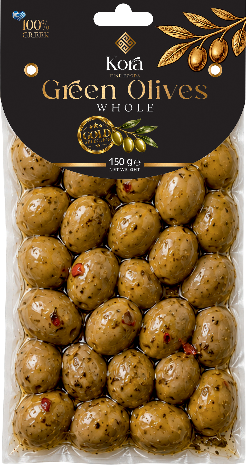 Green Olives Marinated — Ready to Eat