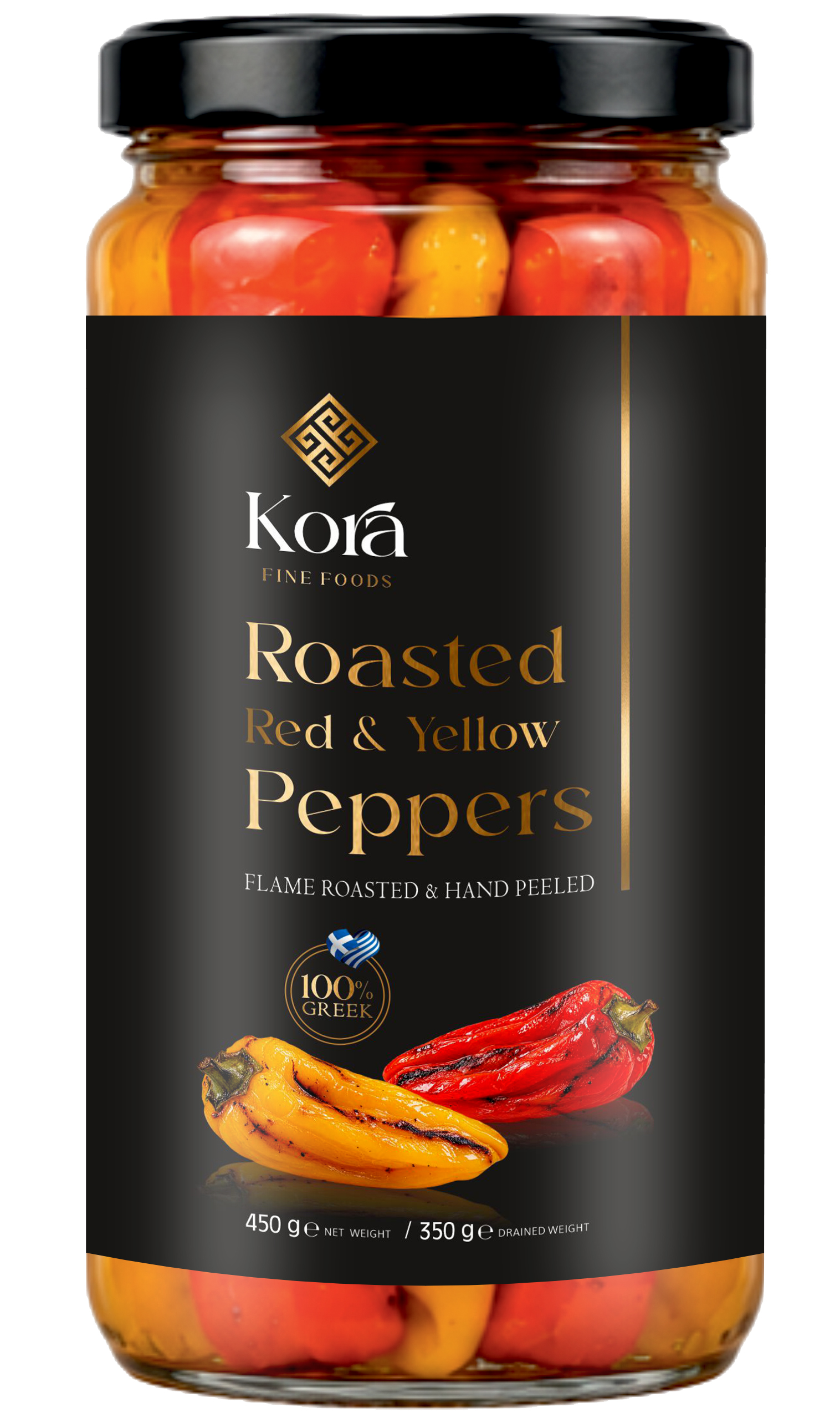 Roasted Red & Yellow Peppers — Hand-Peeled