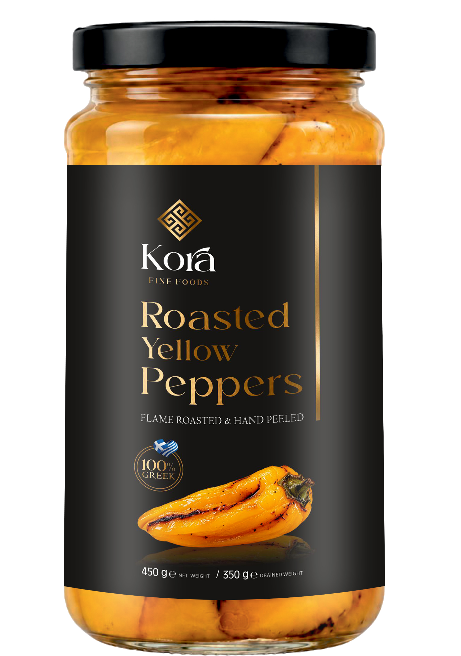 Roasted Yellow Peppers — Hand-Peeled
